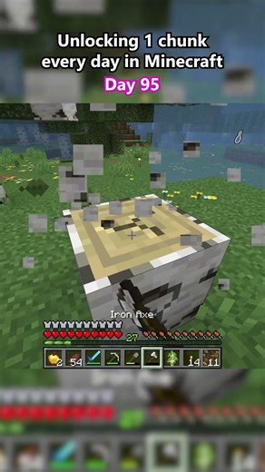 Unlocking 1 chunk every day in Minecraft | Day 95