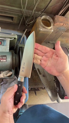 杉本の三徳包丁は研げる？ #刃物研ぎ #包丁研ぎ #丁研