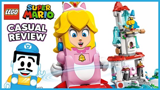 Cat Peach suit and Frozen Tower LEGO Super Mario casual review