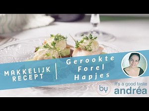 Hoe maak je Gerookte forel hapjes met zure room