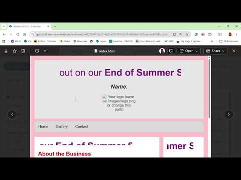 Editing your HTML files via OneDrive