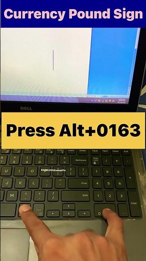 Shortcut key The pound sign 🤑 £ #shorts #computerknowledge #computershortcutkeys #poundsign