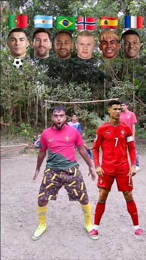 Header Pass, Header Goal! Messi vs Ronaldo vs Neymar vs Mbappé & More ⚽! USA 🇺🇸 #shorts