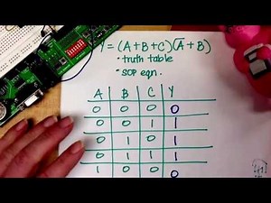 POS Combinational Logic Expression to Truth Table and SOP Expression