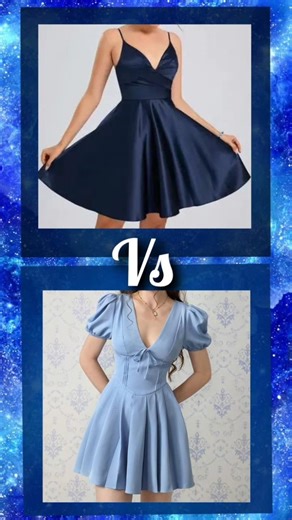 Dark Blue or Light Blue | Choose One 💙💎 #dress #skirt #top #pants #nail#heels #bag #girls #shorts