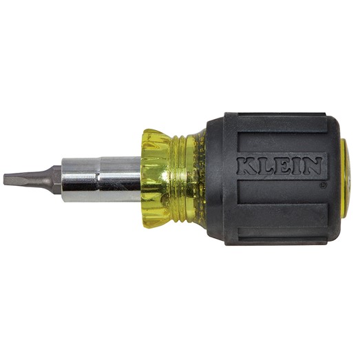 Multi-Bit Screwdriver/Nut Driver, 6-in-1, Stubby, Ph, Sl, Sq Bits - 32562 | Klein Tools
