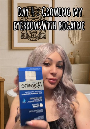 Day four of trying Rogaine to regrow my eyebrows. @Rogaine #eyebrows #eyebrowgrowth #journey