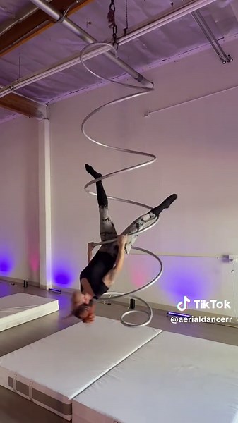 Spiral Aerial Dance Performance Techniques