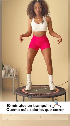 Haz este ejercicio en lugar de correr protege tus rodillas #ejercicioencasa #jumping #trampolin