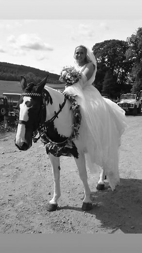 🩷 Beautiful Cherished Bride on her beautiful horse 🩷 | The Cherished Bride