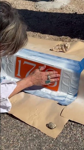 Curb stencil install, ASMR👂🏻⁠