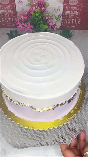 Dual Flavour Cake Simple Decoration #shorts #cake #decoration #trending #viral #subscribe #eggless