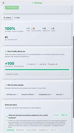 AI Citation Tracker: See If ChatGPT & AI Search Cite Your Website