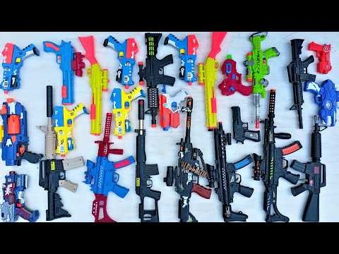 Tembak Plastik Nerfgun Seperti Watergun, Soft Bullet, Sniper, Ak47, M16, Machine Gun, Nerf 309