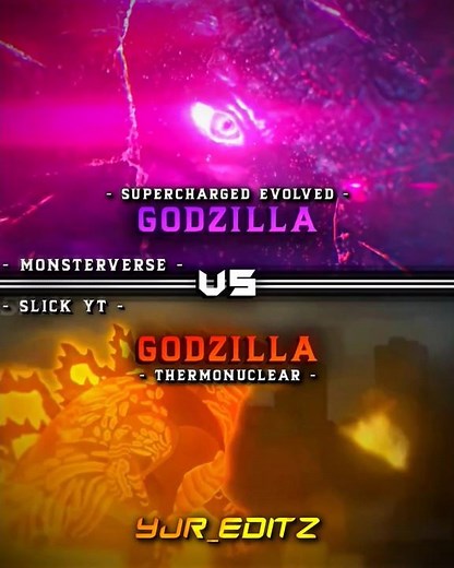 Supercharged Evolved Godzilla vs Thermonuclear Godzilla (Slick)