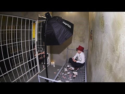 Martina Wärenfeldt trapped inside a prison cell with the Profoto B10X | Profoto Escape Artist
