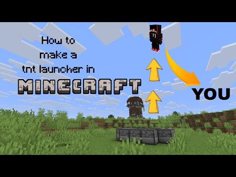 How to make a tnt launcher in minecraft