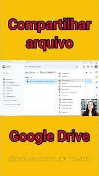 Como compartilhar um arquivo no Google Drive #googledrive #googledrivetutorial