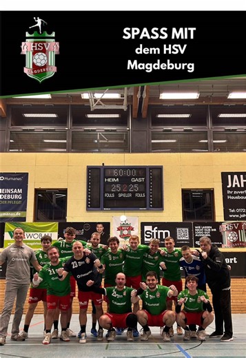 Männer schätzen Tore im Handball – Spaß mit HSV Magdeburg