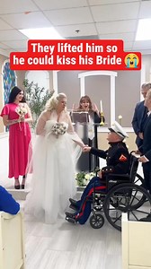 They Lifted A Disabled Man To Kiss His Bride | Network Media Cares