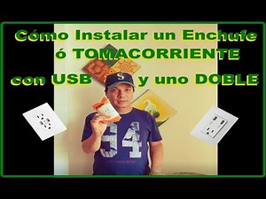 INSTALACIÓN de TOMACORRIENTE con USB, DOBLES; FÁCIL y RÁPIDO.👌 Paso a Paso.✌😎 👍DIY: