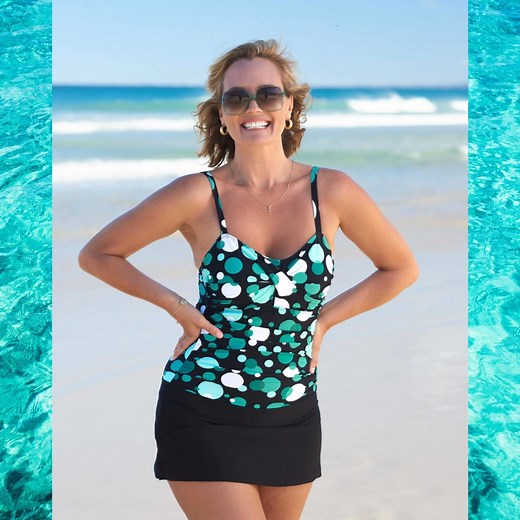 Go green at the beach!  Our stunning swim dresses are made from recycled plastic, woven into soft yarn. Make a statement and make a difference with sustainable style that feels like you. Shop now & join the eco-friendly revolution! | Swim Pretty Australia | Facebook