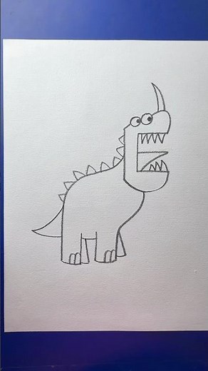 How to draw a dinosaur for beginners
