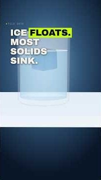 Ice Floats. Most Solids Sink. Here's Why