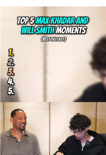 Top 5 Best Moments of Will Smith and Max Khadar