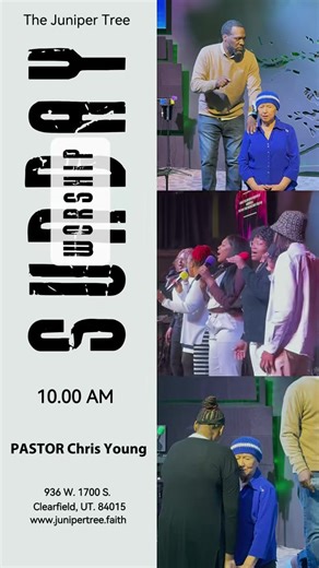 ✨ Come visit The Juniper Tree Sunday: MST those online Fellowship: 9:45am Service: 10am Children’s church: 10am 🙌🏽 All ages welcome — come worship, celebrate, and rejoice with us! 👏🏽 Bring a friend & the children 📌 Follow us on all social media: 🔸 Instagram: @junipertree.faith 🔹 Facebook: @Thejunipertree 🔸 TikTok: @junipertree.faith 🔹 YouTube: junipertreechurch6312 🛜 Website for more info: junipertree.faith #church #sunday #god #utah #event