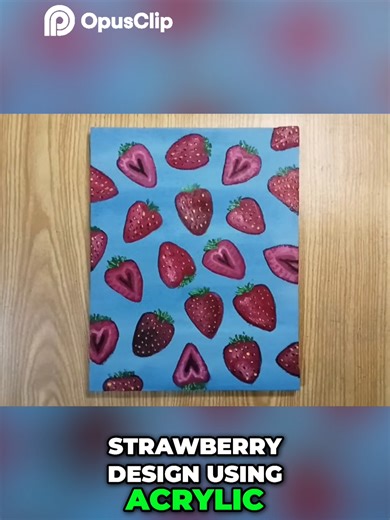 Fácil tutorial de pintura de fresas con acrílicos