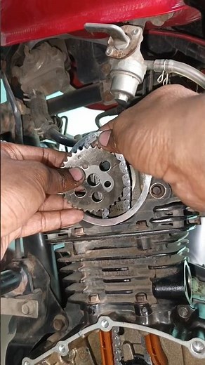 How to Install Timing Chain on Cam Sprocket | Motorcycle Engine Timing #shorts #vairalshort #bike