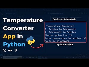Build a Temperature Converter App in Python (Step-by-Step Guide)