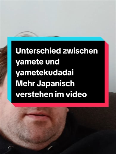 Understanding Yamete vs Yametekudadai in Japanese