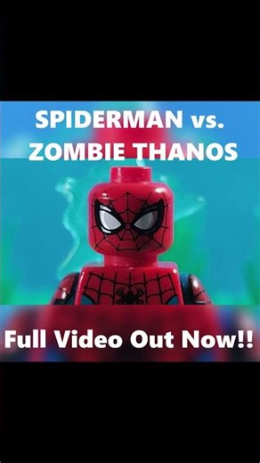 LEGO Spiderman vs Zombie Thanos!! #shorts #zombie #marvel #lego #animation #cool #spiderman