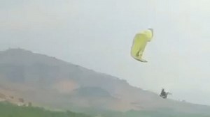 Horror moment paraglider plummets to their death after parachute becomes tangled