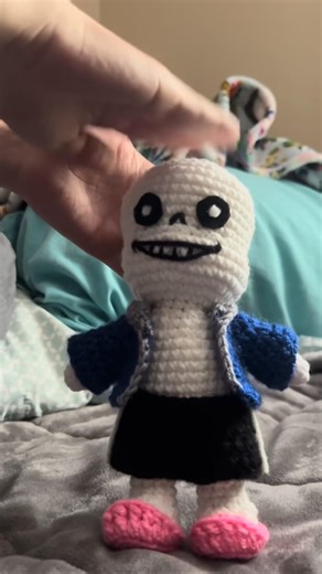 What am I even posting😭💀 #crochet #sansundertale