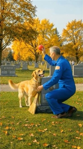 Karma 🐶 Dog's Heartfelt Cemetery Visit #karma #doglove #shorts