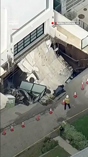 Sinkhole Opens Beneath Malibu Driveway