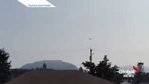 WATCH: Global BC viewer Dave Powell shared this video of the Martin Mars water bomber in flight over his family's Port Alberni house today. The BC government has signed a one-month contract to use the air tanker to help fight BC wildfires. | Global BC