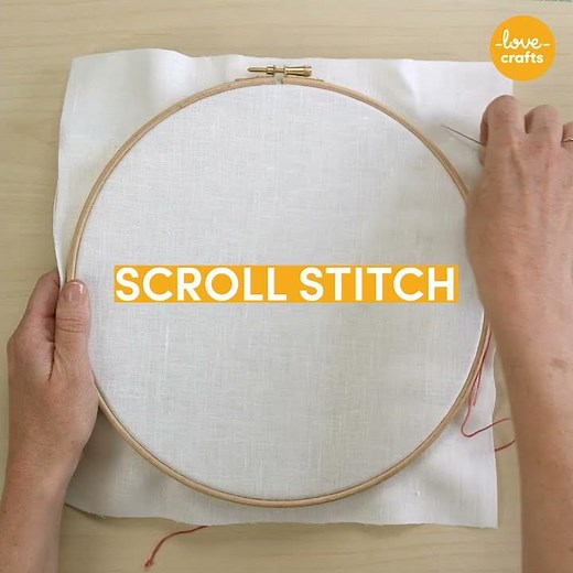 Scroll Stitch | Embroidery Stitches