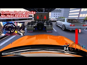 Cutting UNDER Trucks In No Hesi HEAVY Traffic Servers!! 600hp G35 Drift Sedan!