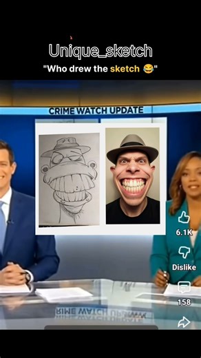 who draw the skech #funny #news #sehar