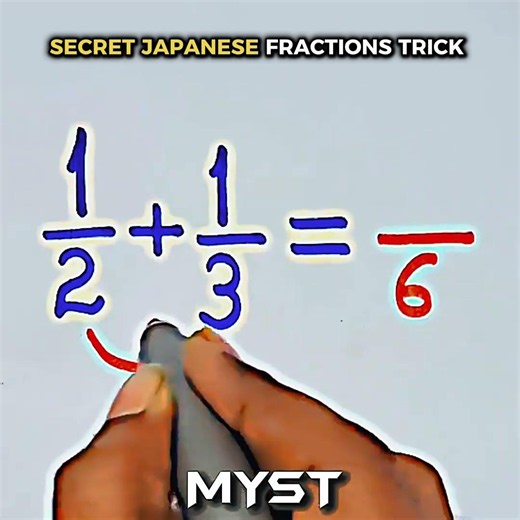 Secret Japanese fraction trick 😲🥶🔥 #shorts