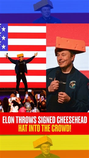 Elon Musk Enters Stage Wearing Cheesehead Hat, Throws It At Audience A video of Elon Musk has gone viral. Musk was seen entering the stage wearing a cheesehead hat. He was then seen signing it and throwing it at the crowd in his Wisconsin rally. Musk's move comes ahead of Wisconsin Supreme Court election. . . . . . . #elonmusk #elonmusknews #elonmuskfans #cheesehead #hats #wisconsinrally #Wisconsin #SupremeCourtelection #viralvideo #trendingreels #RepublicTV #RepublicWorld | Republic