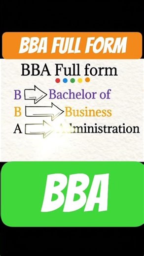BBA full form | BBA ka full form | Full form BBA | BBA full form list | BBA का full form क्या है ?