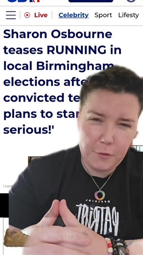 Andria Dontigney | Things have gotten so bad in the UK, Sharon Osbourne ( Yes THAT Sharon Osbourne ) Is considering running for office. | Instagram