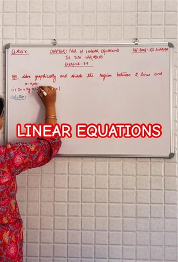 Linear Equations | Exercise 3.2 | Class X | RD Sharma