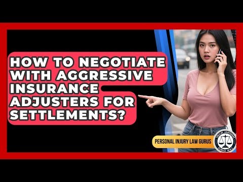 How To Negotiate With Aggressive Insurance Adjusters For Settlements? - Personal Injury Law Gurus