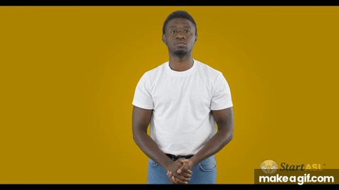 through in ASL on Make a GIF